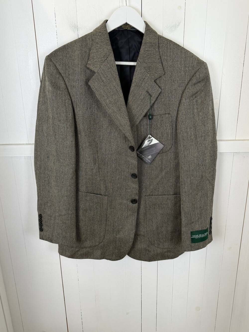 Oscar de la Renta Gray Vintage Suit Jacket 38 NWT